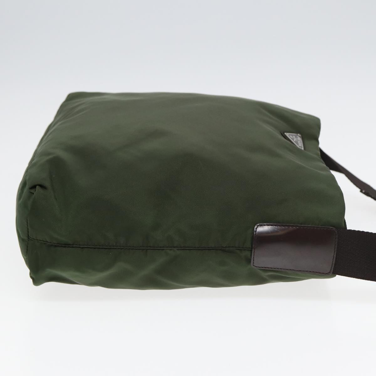 PRADA Shoulder Bag Nylon Khaki Auth