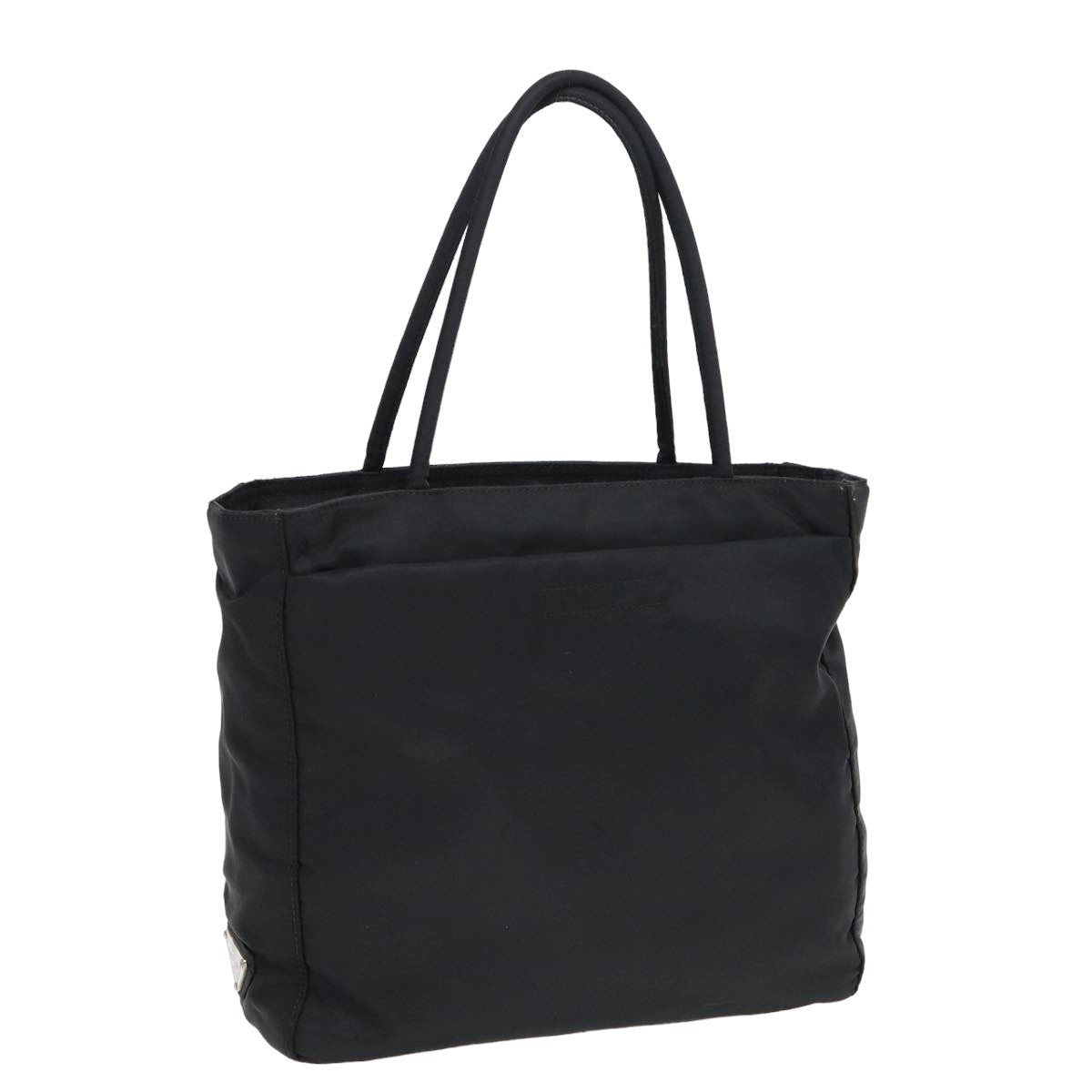 PRADA Hand Bag Nylon Black Auth