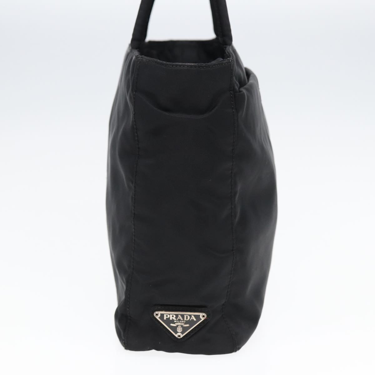 PRADA Hand Bag Nylon Black Auth