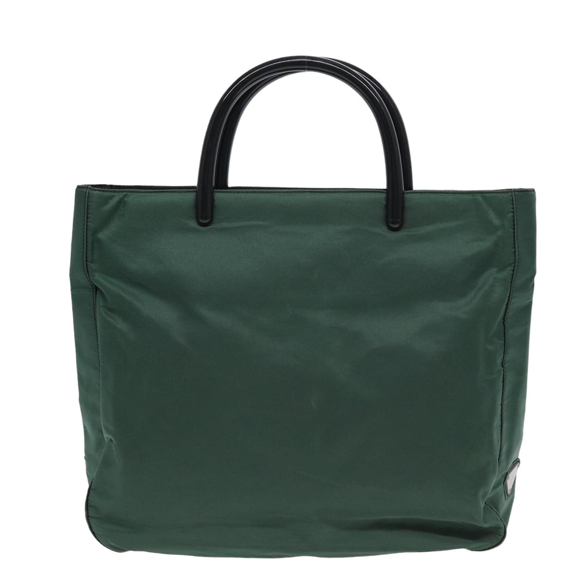 PRADA Hand Bag Nylon Khaki Auth