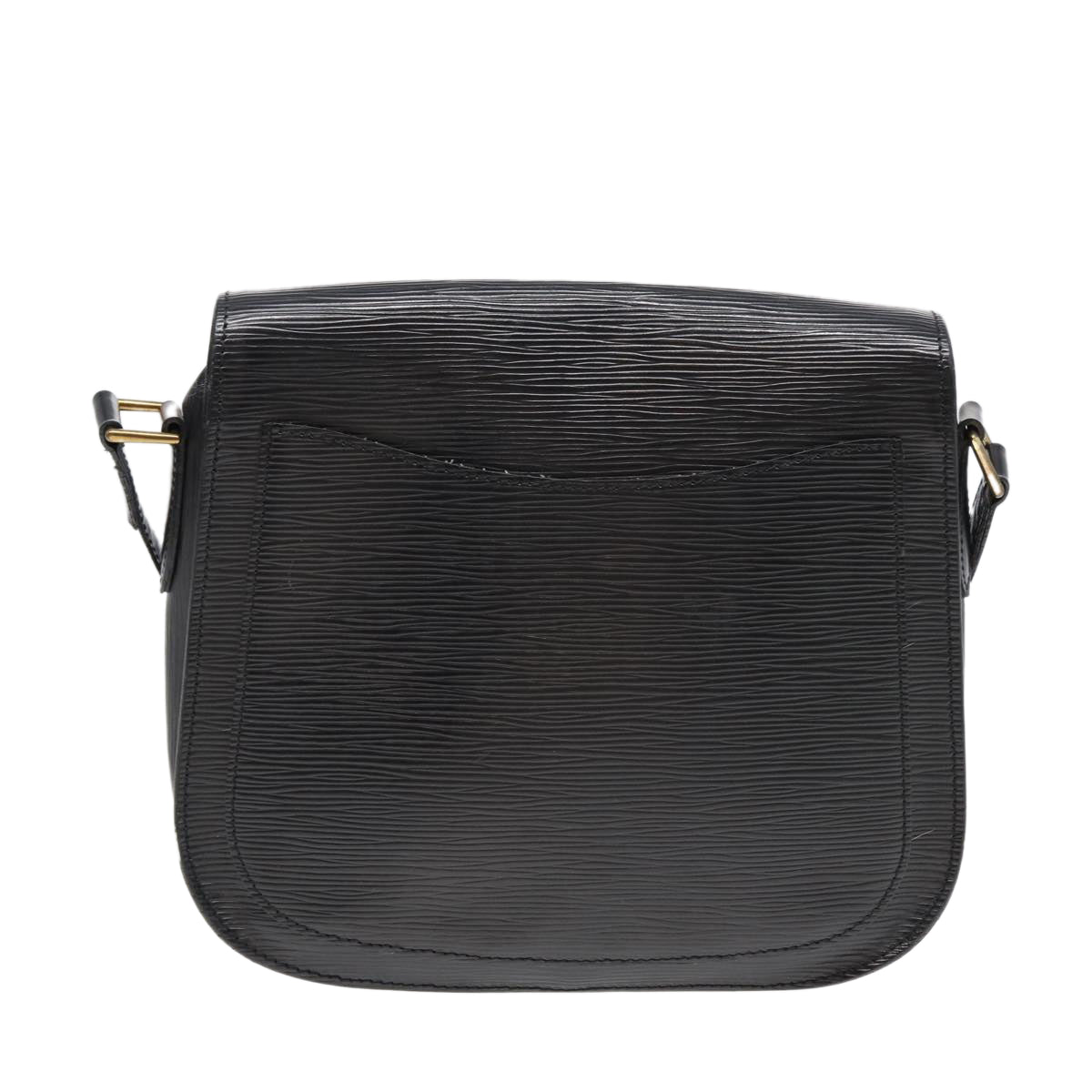 LOUIS VUITTON Epi Saint Cloud GM Shoulder Bag Black Noir M52192 LV Auth bs16110