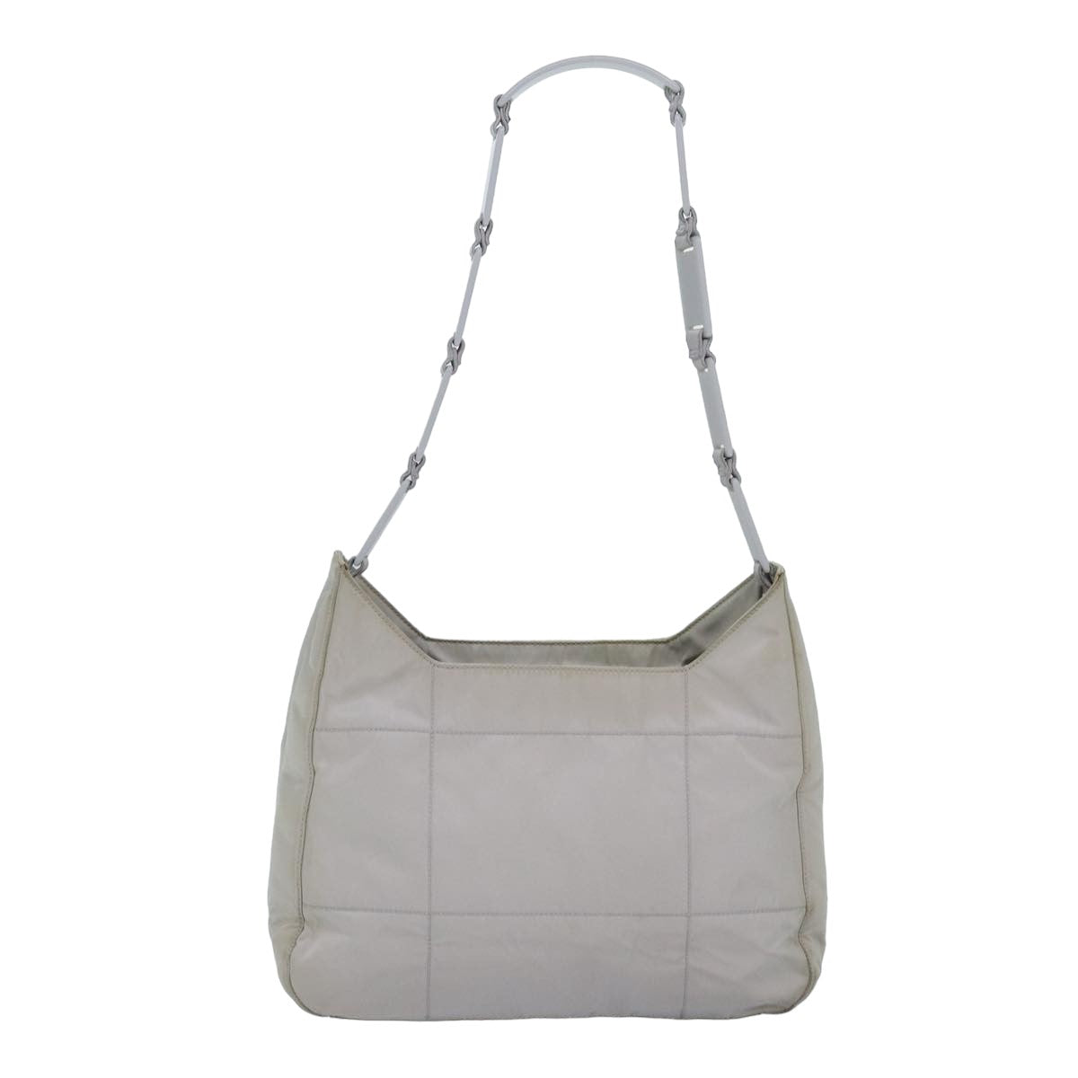 PRADA Shoulder Bag Nylon Gray Auth