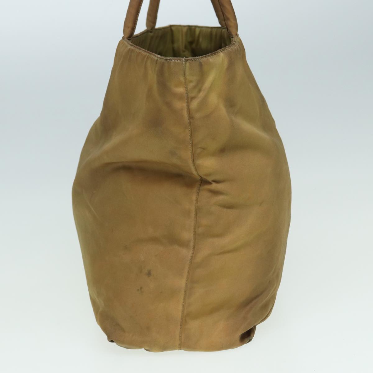 PRADA Hand Bag Nylon Brown Auth