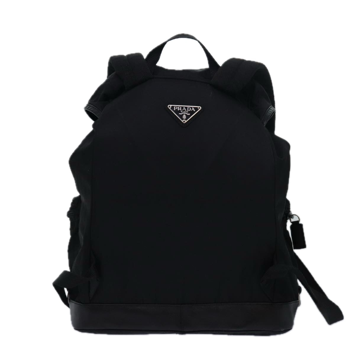 PRADA Backpack Nylon Black Auth