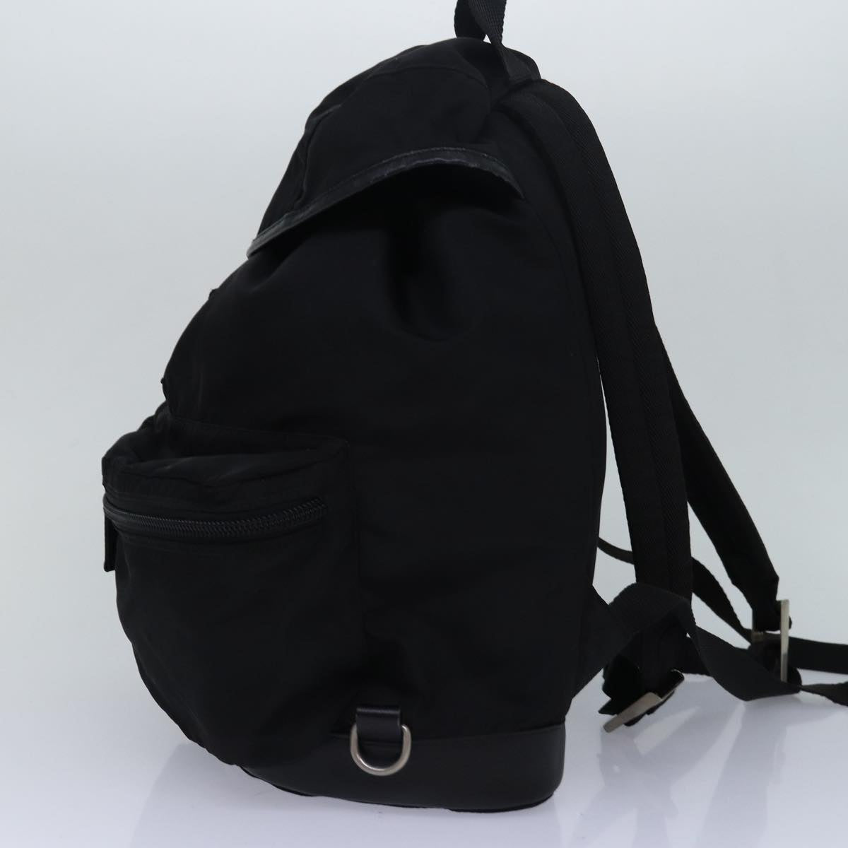 PRADA Backpack Nylon Black Auth