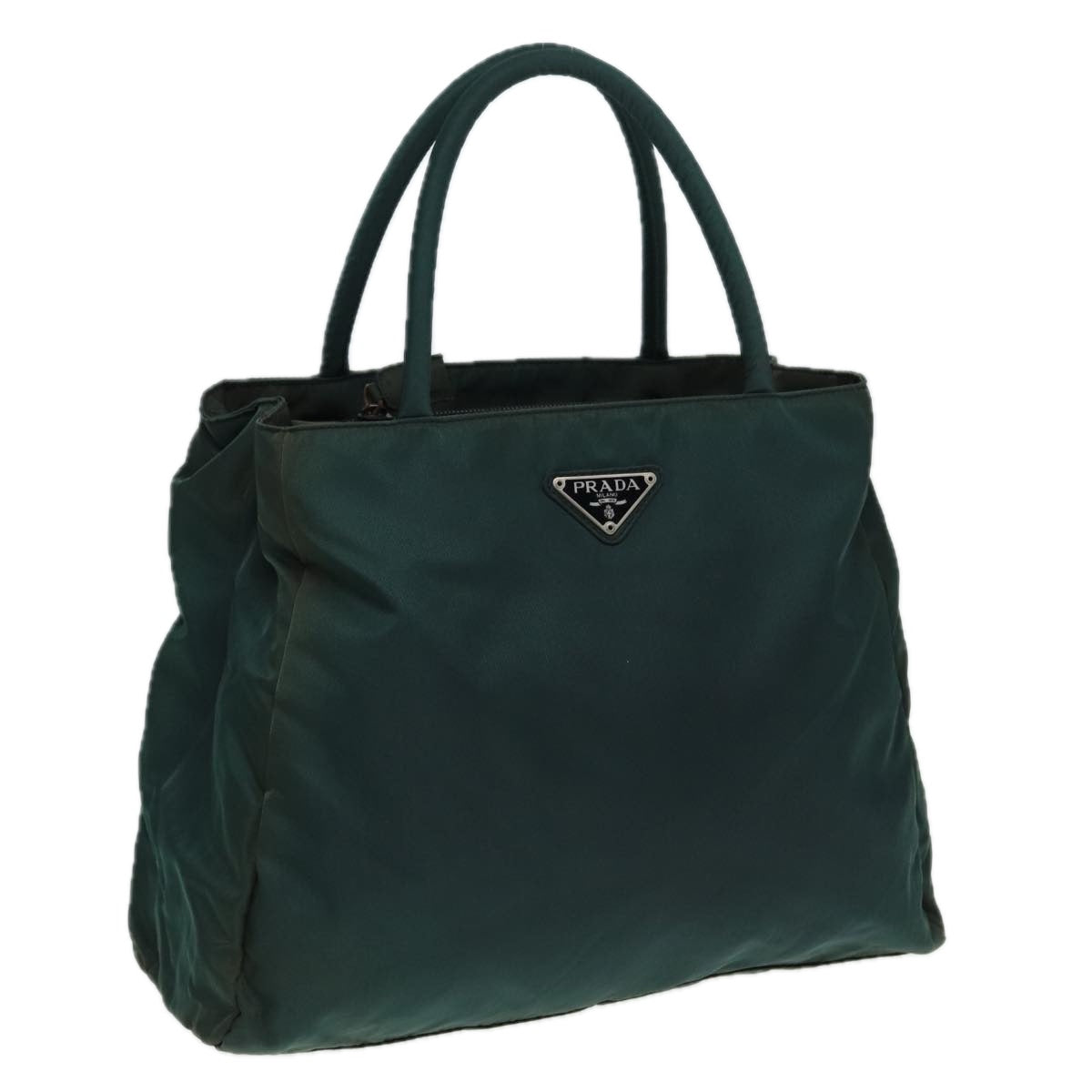 PRADA Hand Bag Nylon Khaki Auth