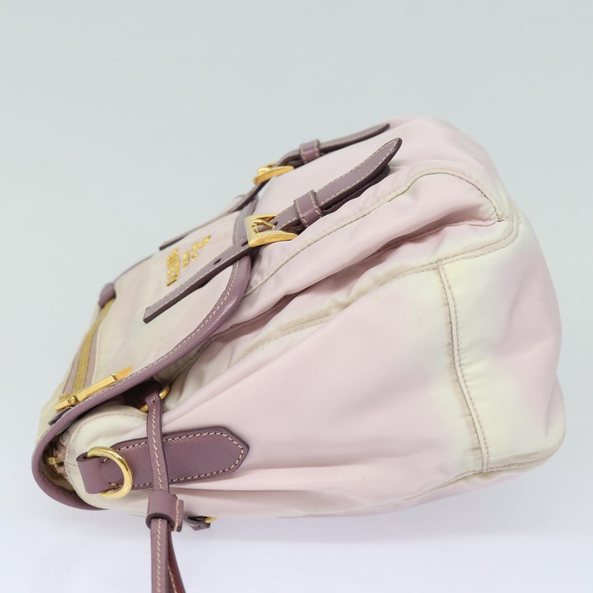 PRADA Shoulder Bag Nylon Pink Auth