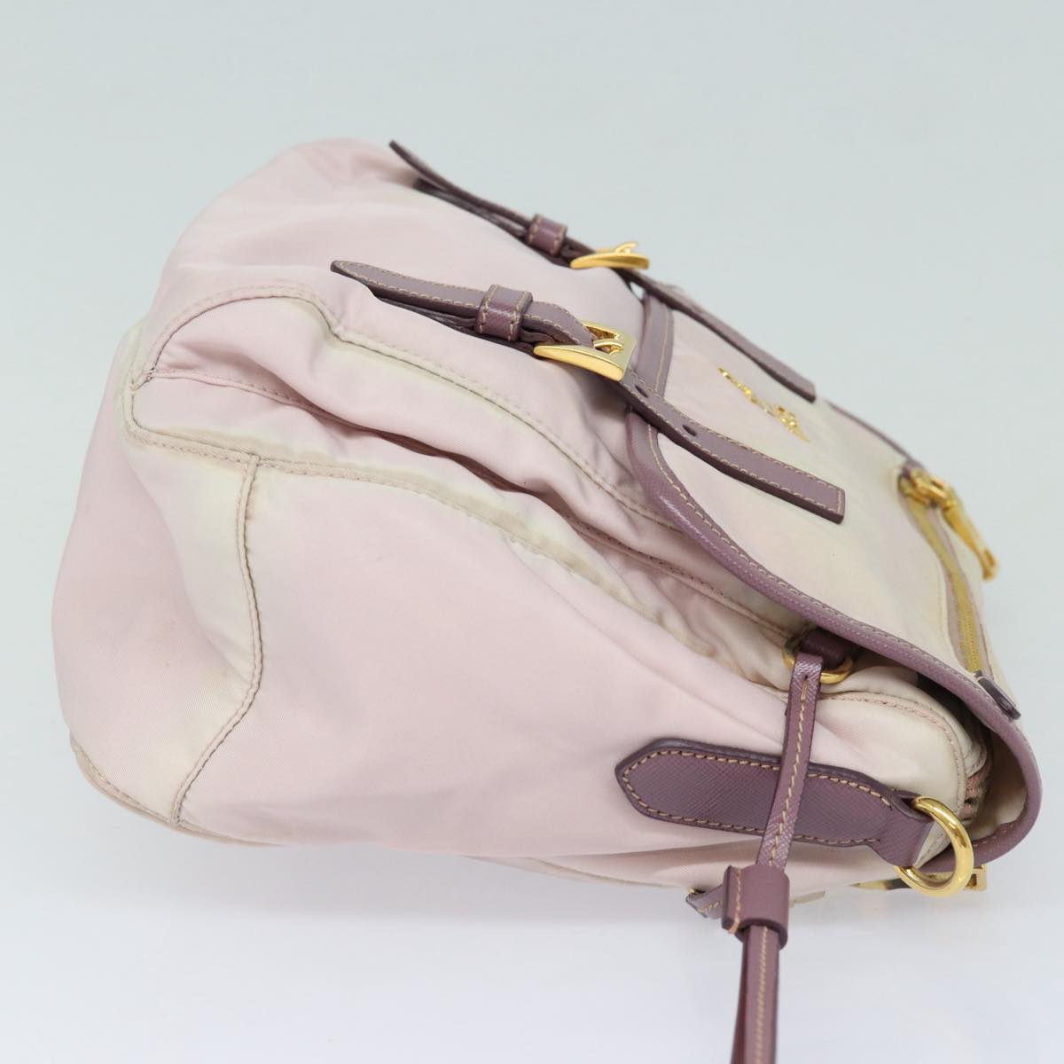 PRADA Shoulder Bag Nylon Pink Auth