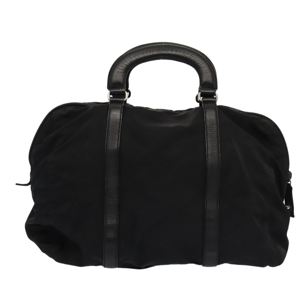 PRADA Hand Bag Nylon Black Auth