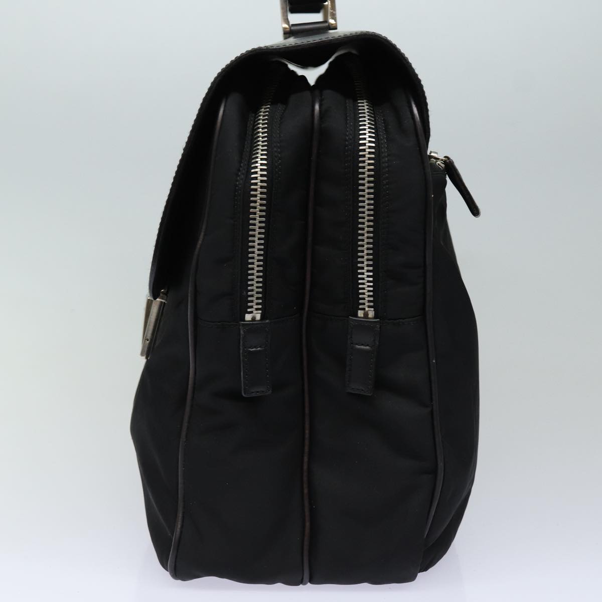 PRADA Hand Bag Nylon Black Auth