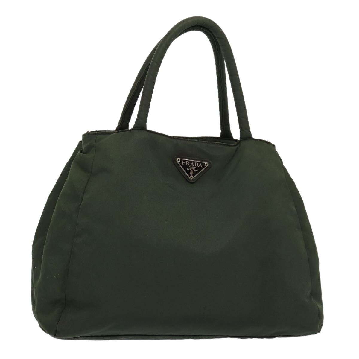 PRADA Hand Bag Nylon Khaki Auth