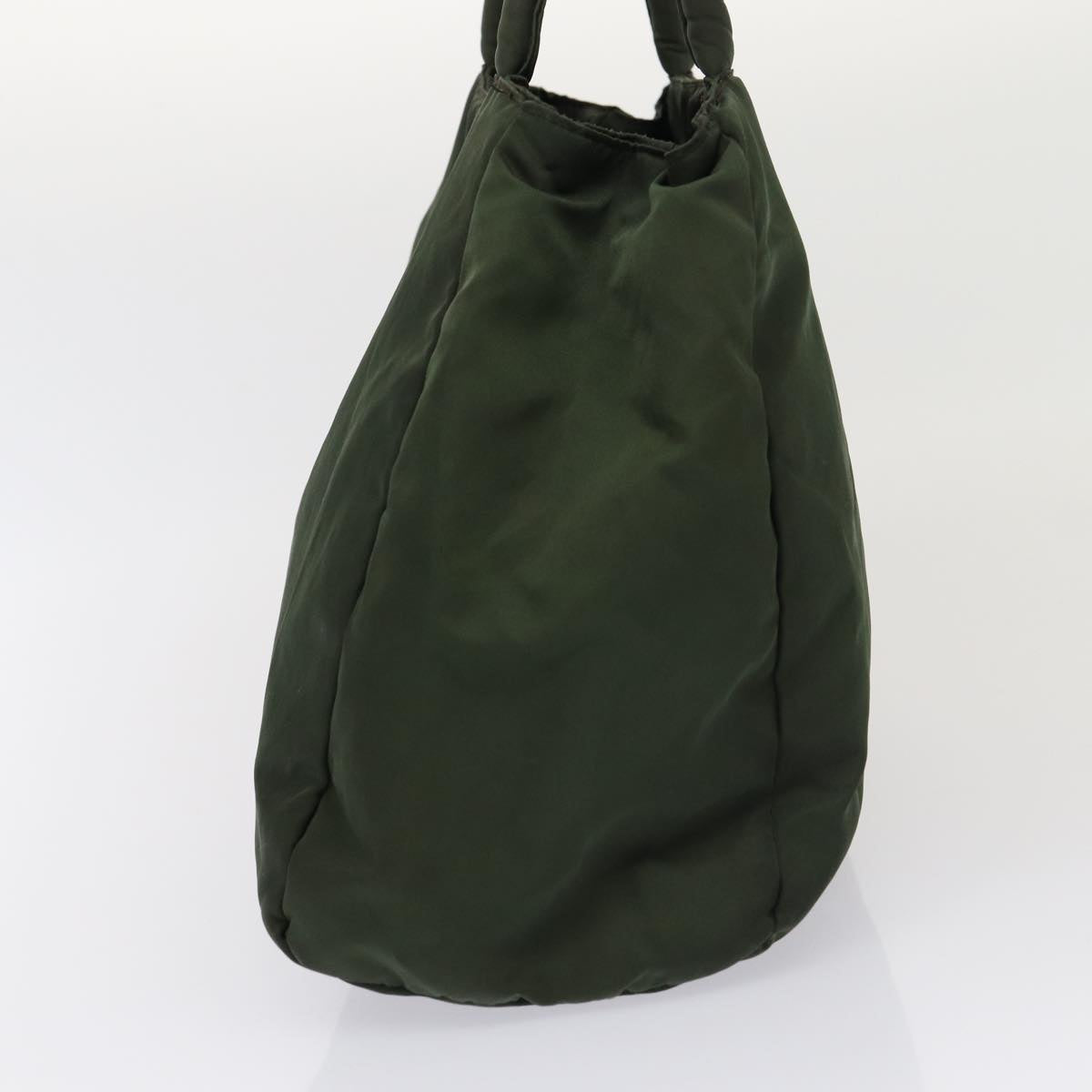 PRADA Hand Bag Nylon Khaki Auth