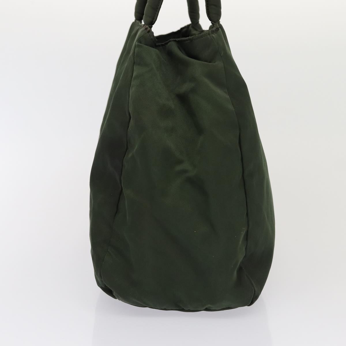 PRADA Hand Bag Nylon Khaki Auth