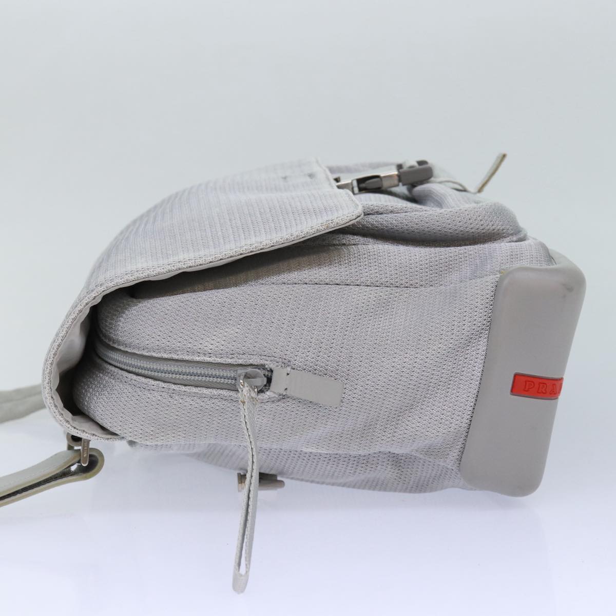 PRADA Sports Shoulder Bag Nylon Gray Auth