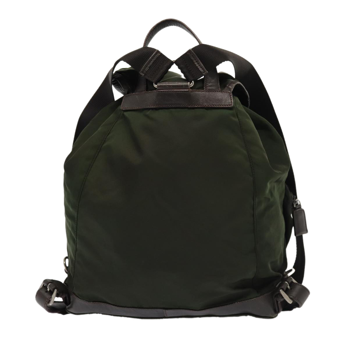 PRADA Backpack Nylon Khaki Auth
