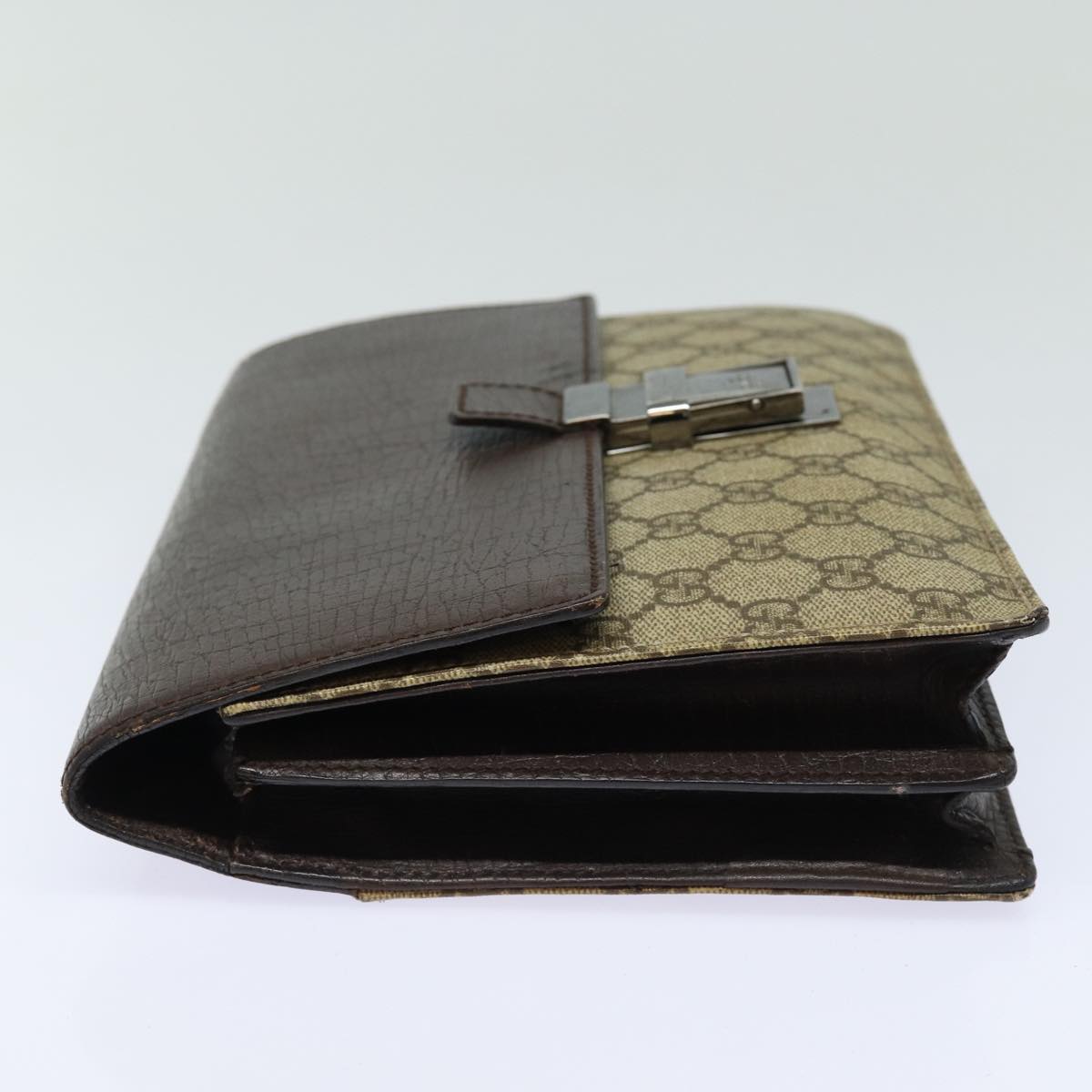 Gucci Leather Canvas Clutch