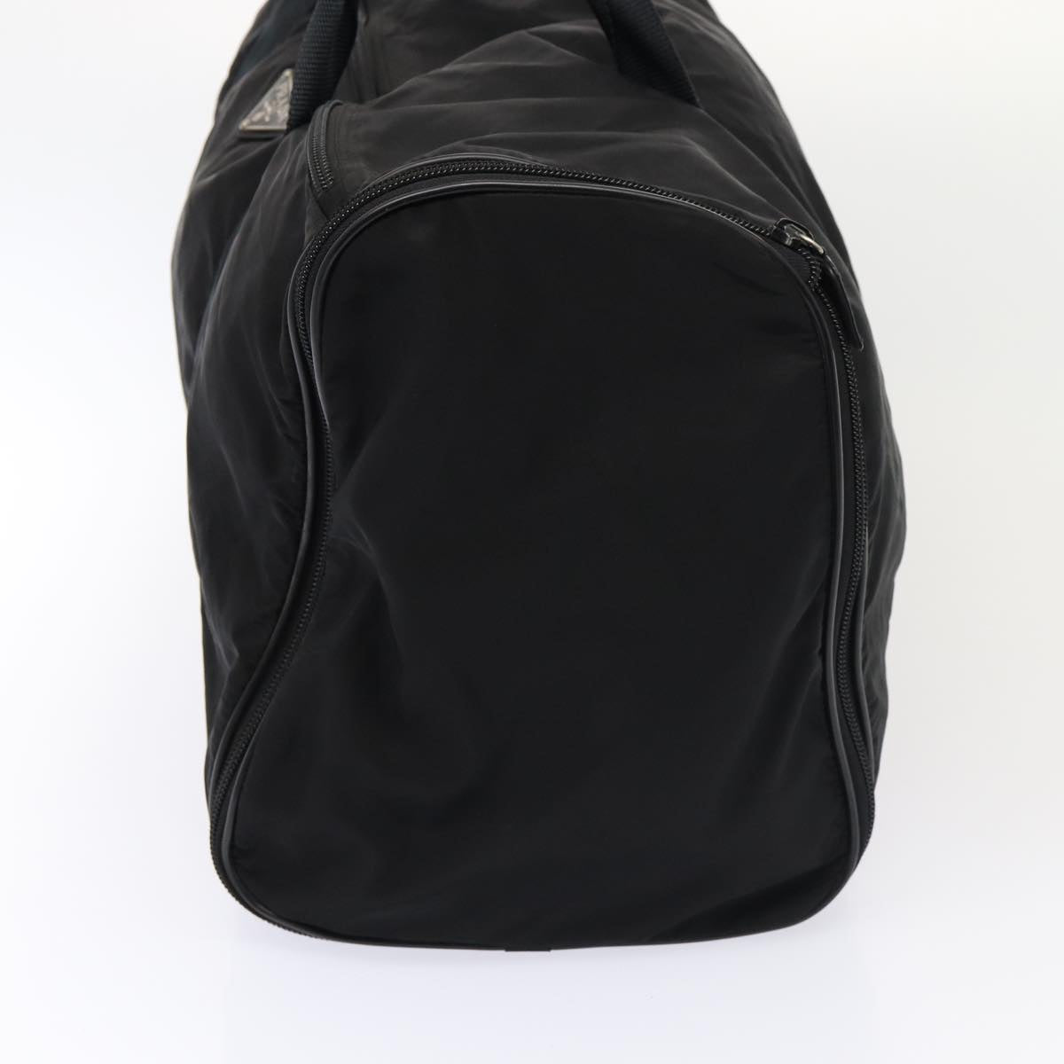 PRADA Boston Bag Nylon Black Auth