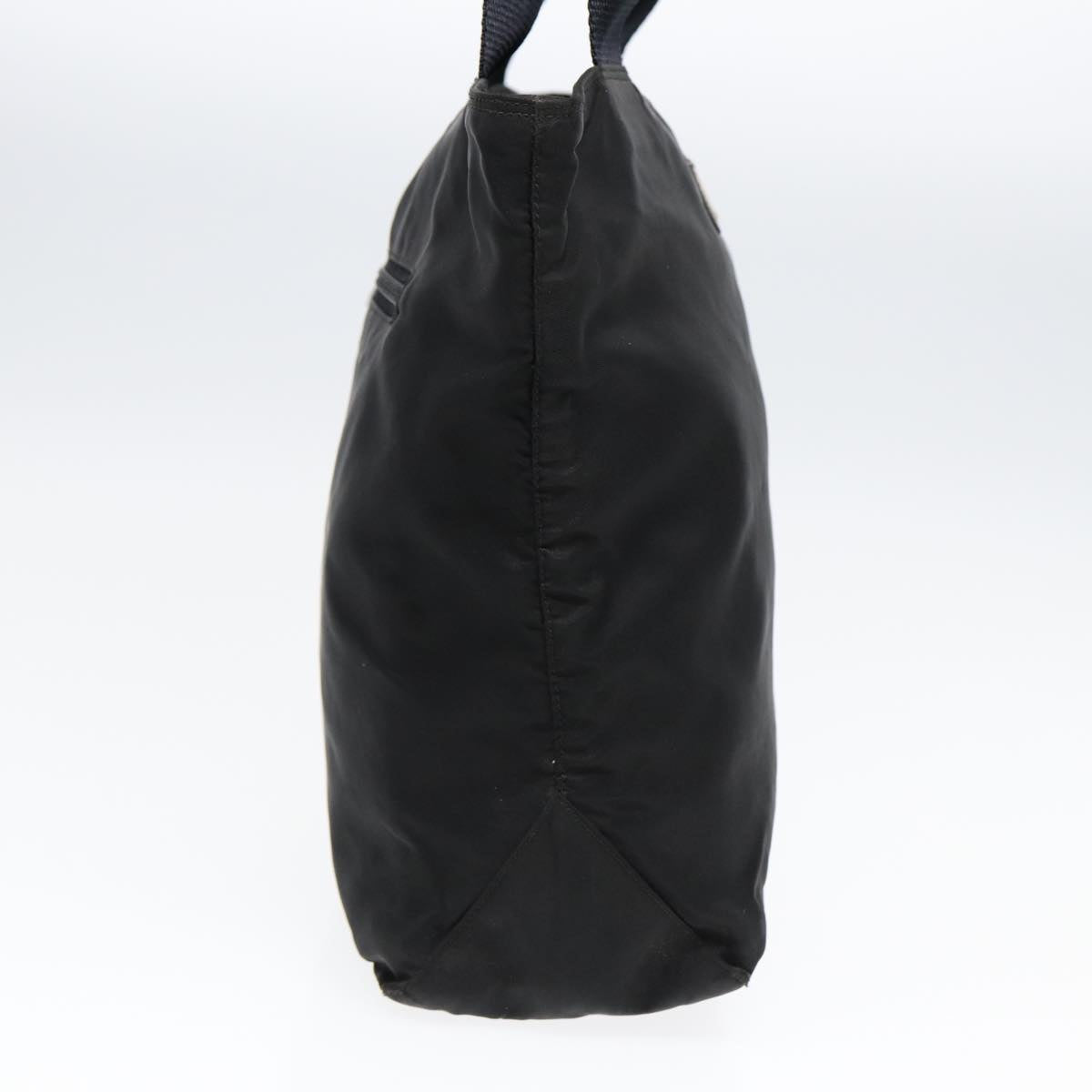 PRADA Shoulder Bag Nylon Black Silver Auth