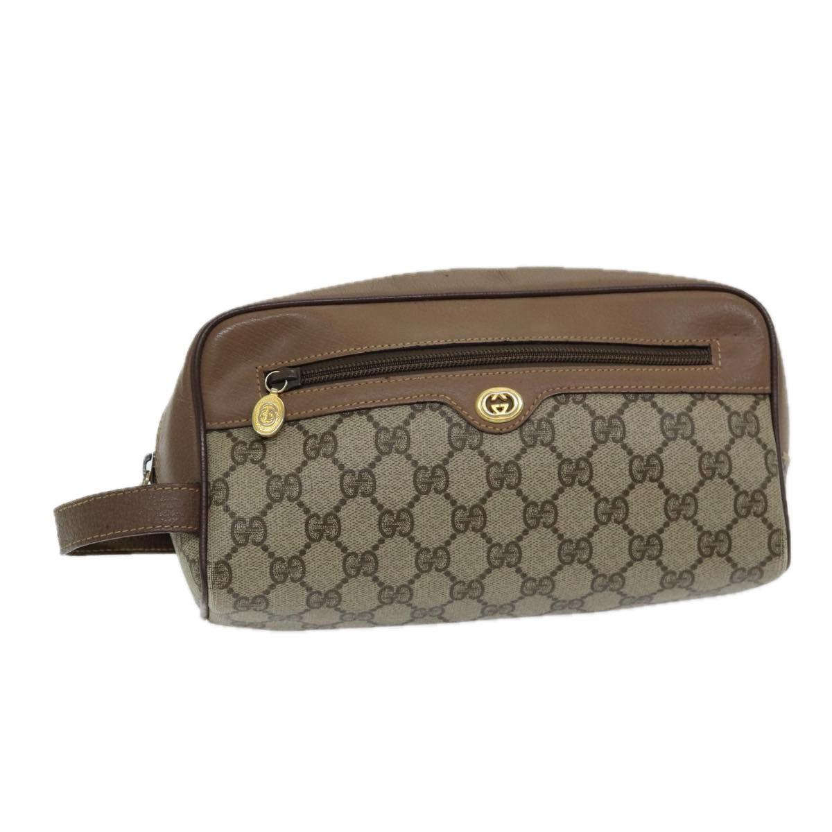 Gucci Leather Canvas Clutch