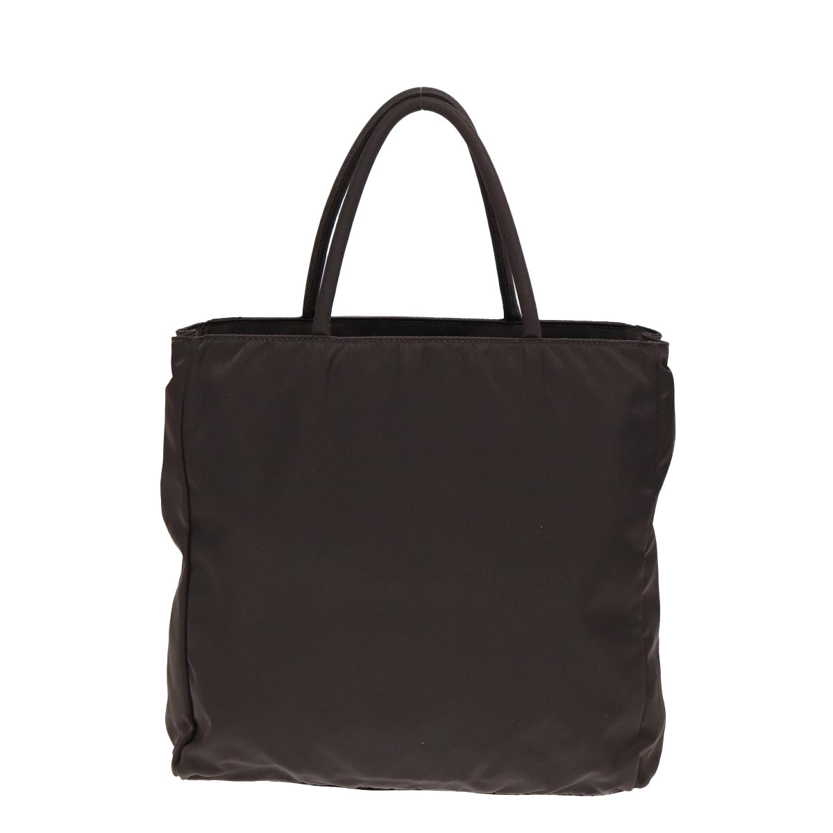 PRADA Hand Bag Nylon Brown Auth