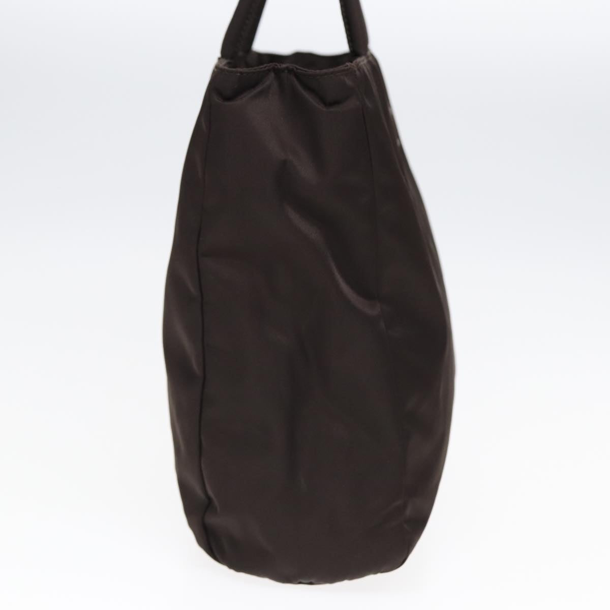 PRADA Hand Bag Nylon Brown Auth