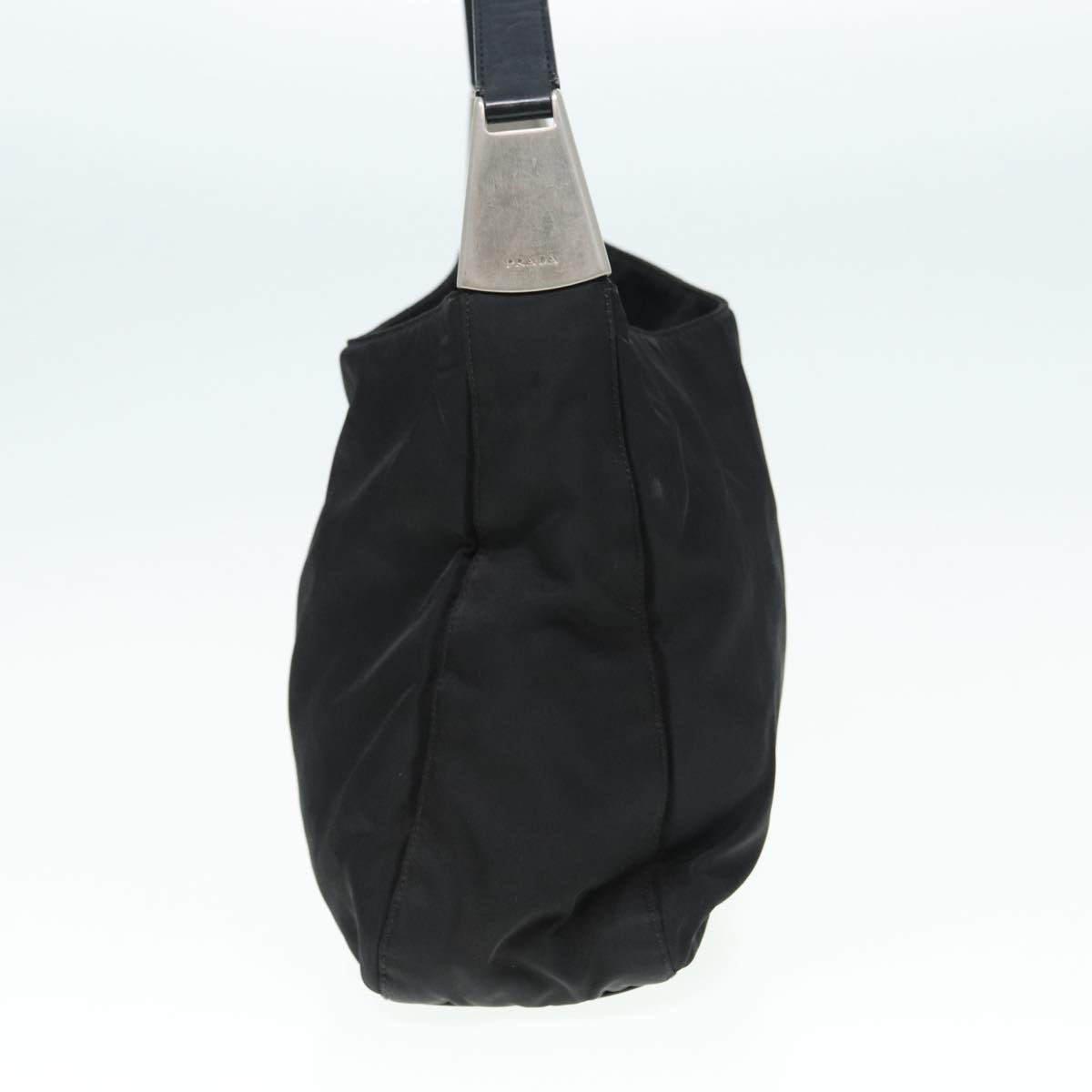 PRADA Hand Bag Nylon Black Auth