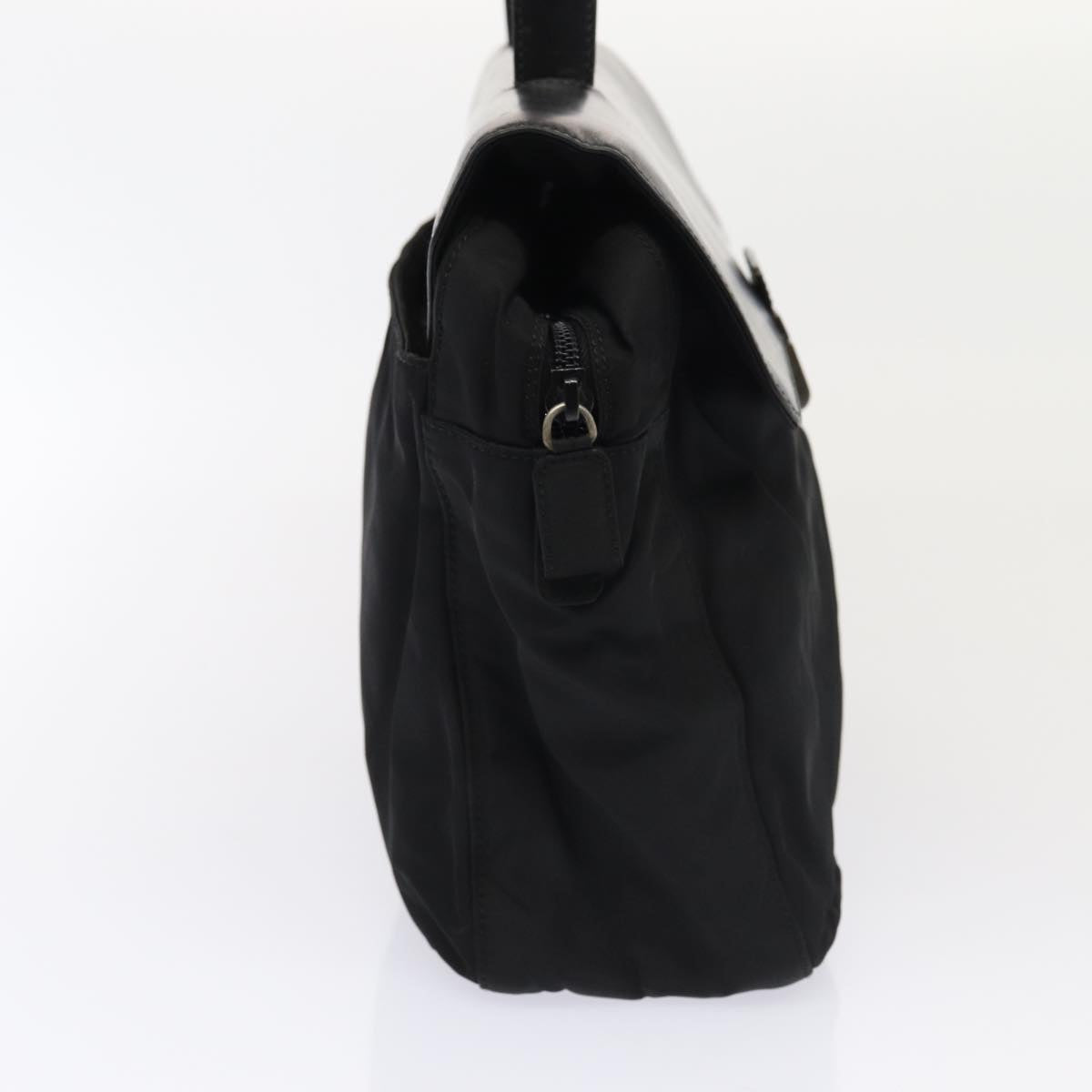 PRADA Hand Bag Nylon Black Auth