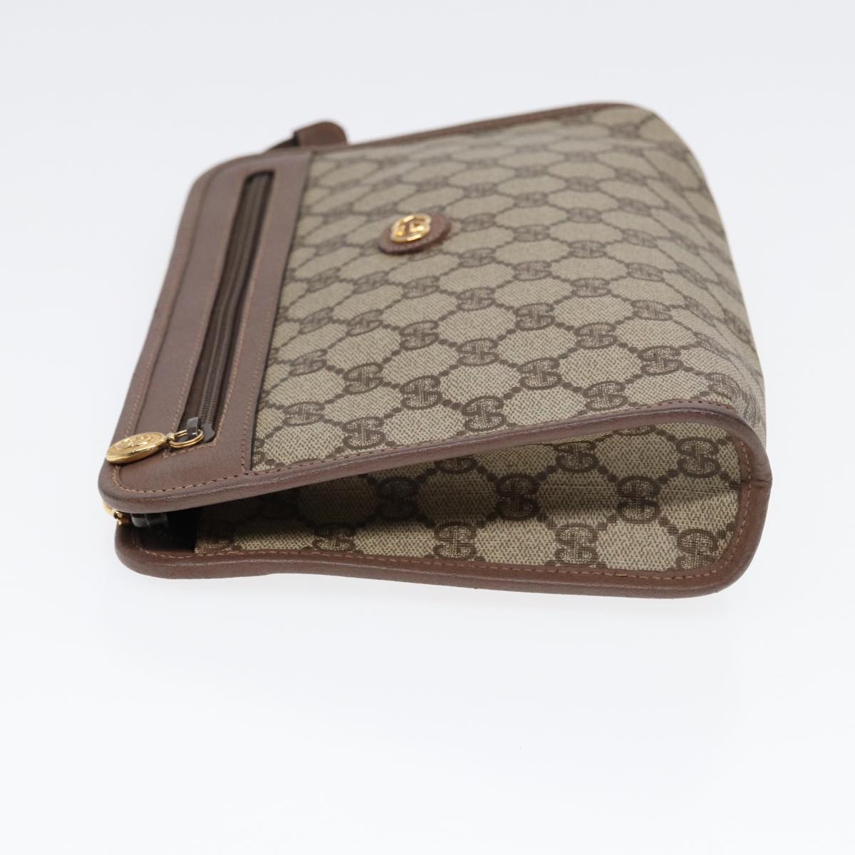 Gucci Leather Canvas Clutch