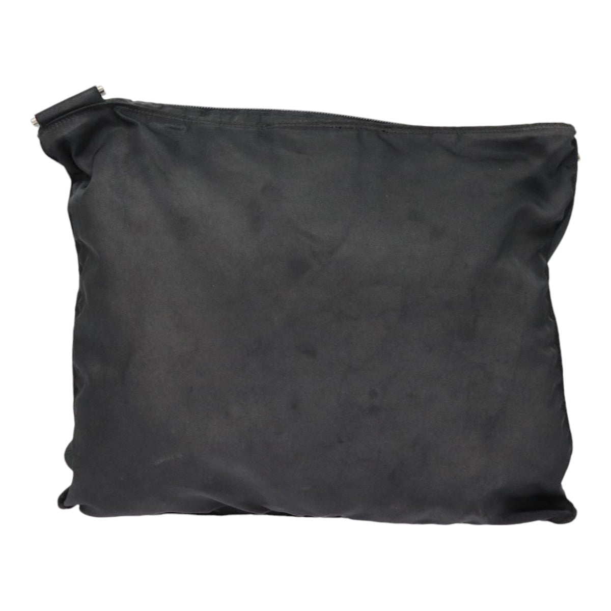PRADA Shoulder Bag Nylon Black Silver Auth
