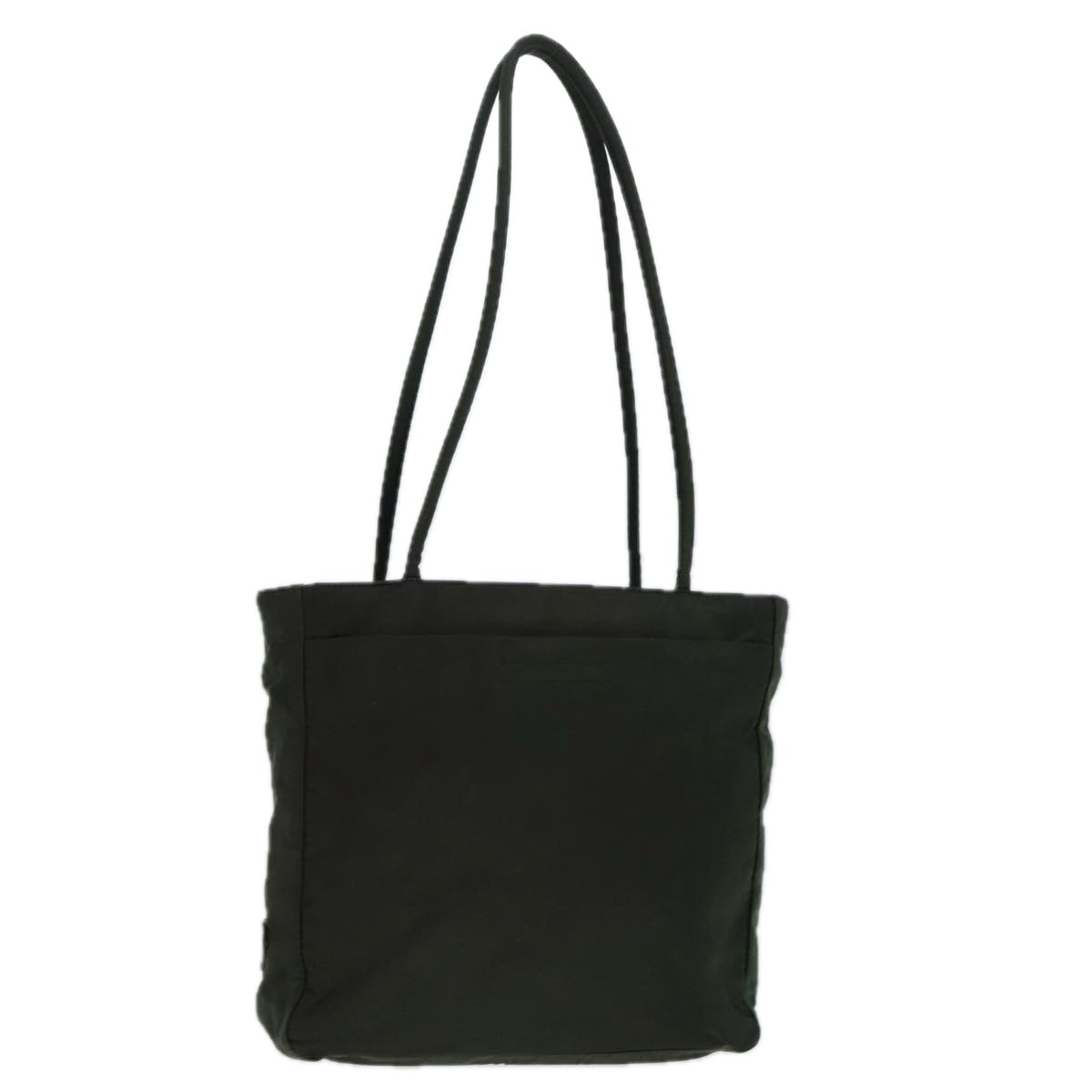 PRADA Shoulder Bag Nylon Green Silver Auth
