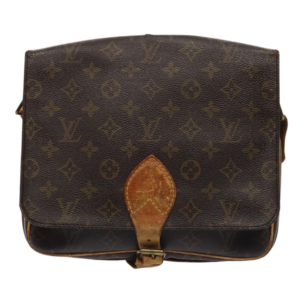 LOUIS VUITTON Monogram Cartouchiere GM Shoulder Bag LV Auth bs17000