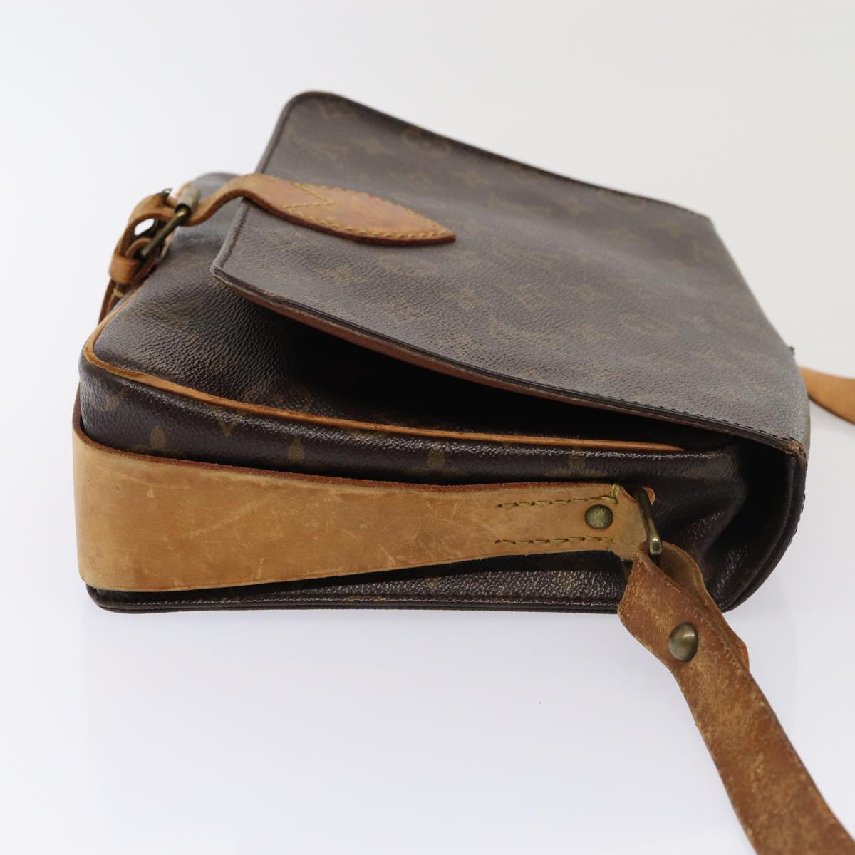 LOUIS VUITTON Monogram Cartouchiere GM Shoulder Bag LV Auth bs17000