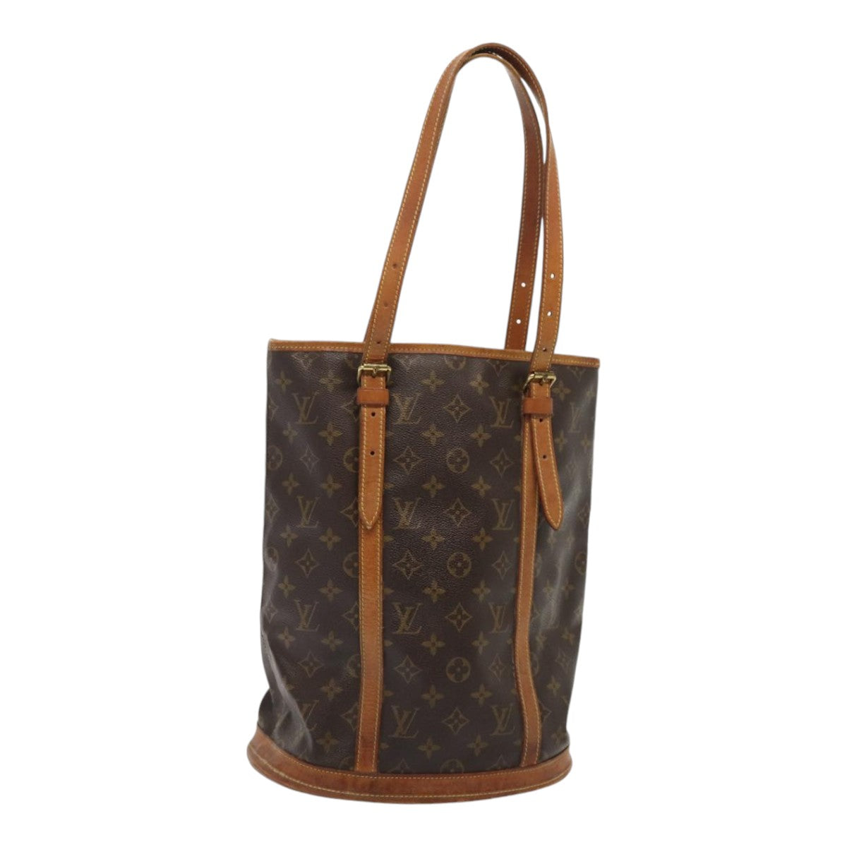 LOUIS VUITTON Monogram Bucket GM Shoulder Bag LV Auth bs17080
