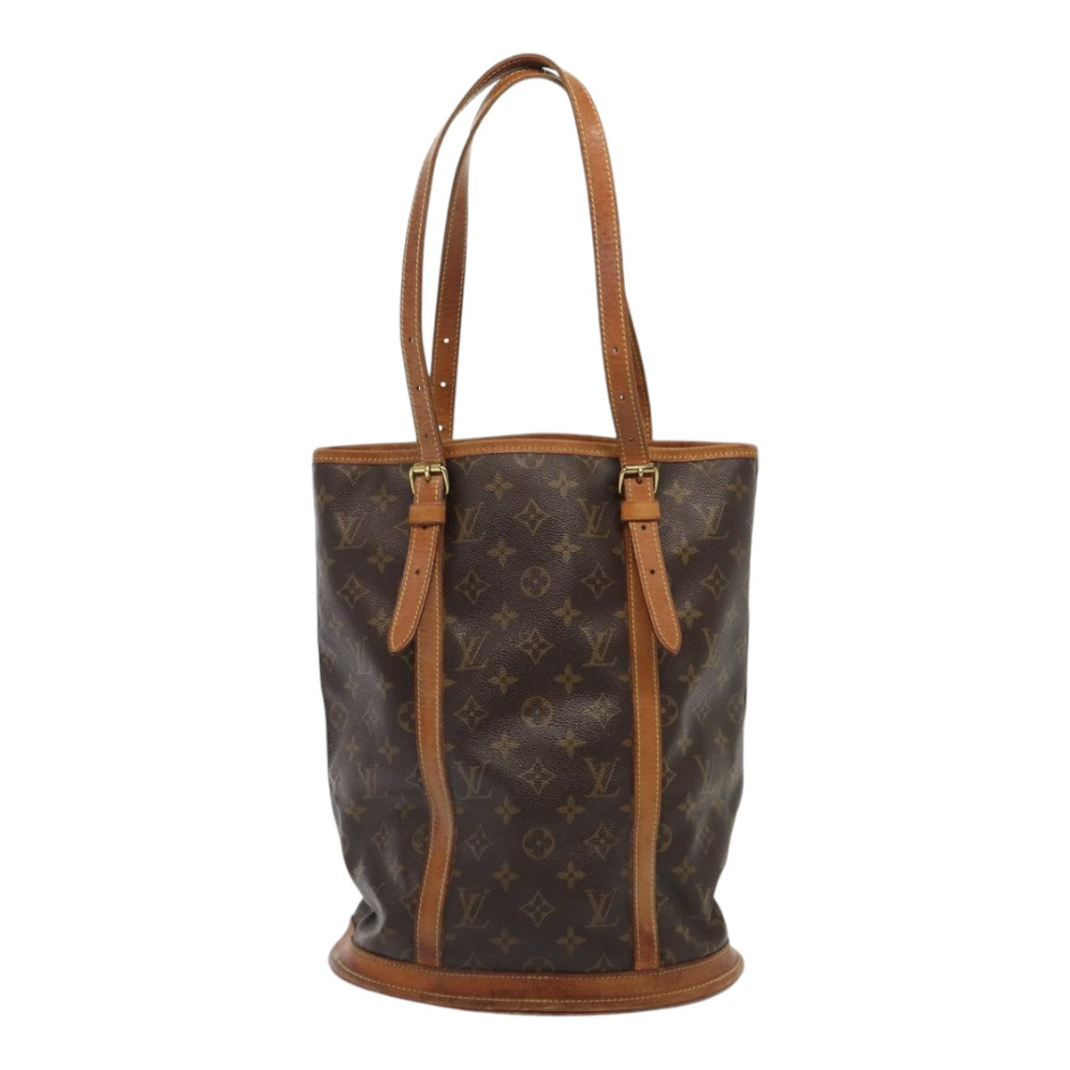 LOUIS VUITTON Monogram Bucket GM Shoulder Bag LV Auth bs17080