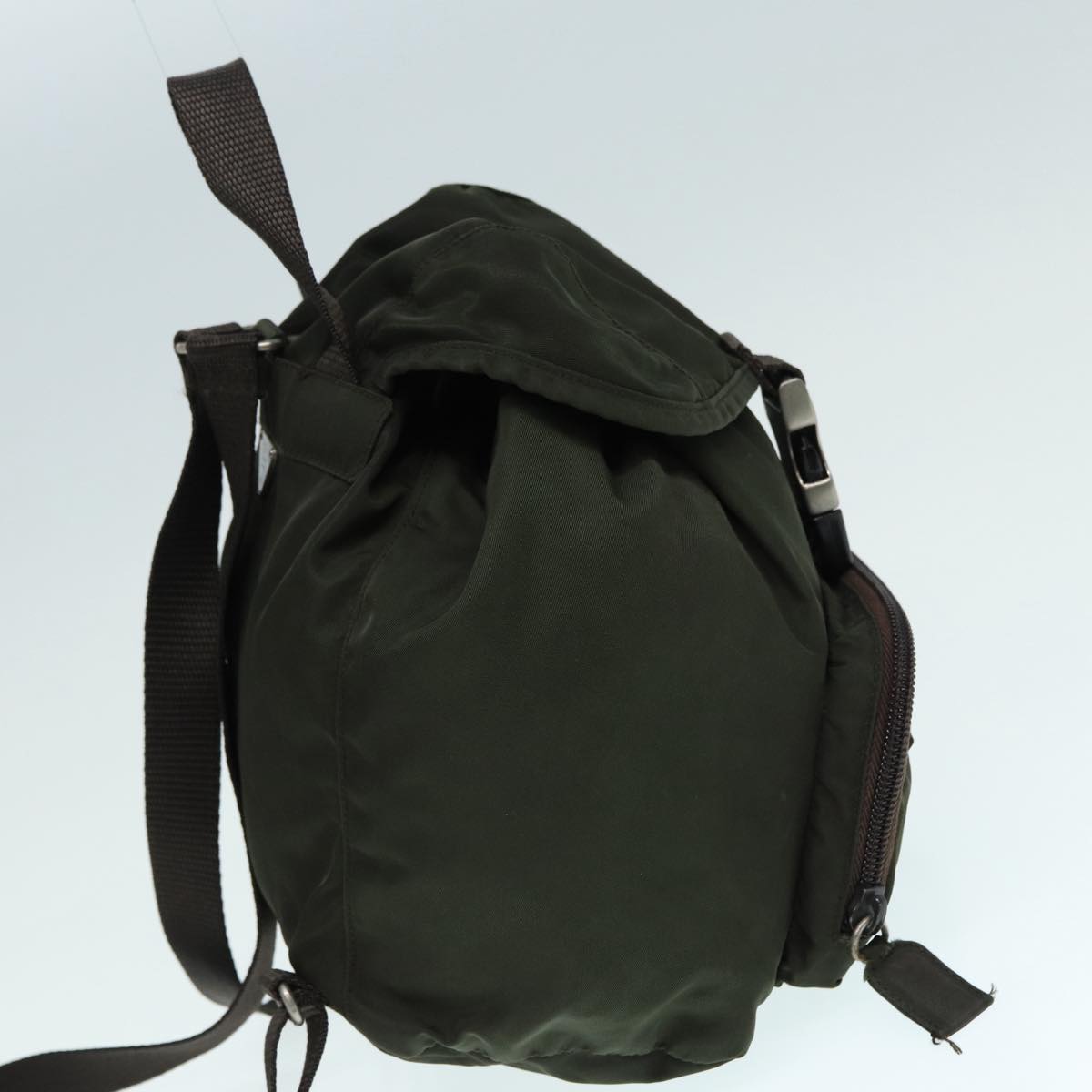 PRADA Backpack Nylon Khaki Auth