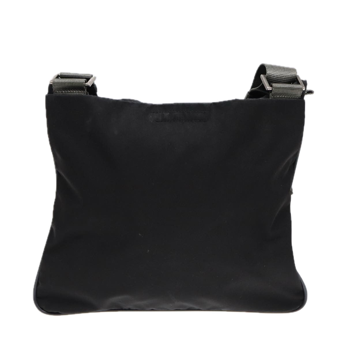 PRADA Sports Shoulder Bag Nylon Black Silver Auth
