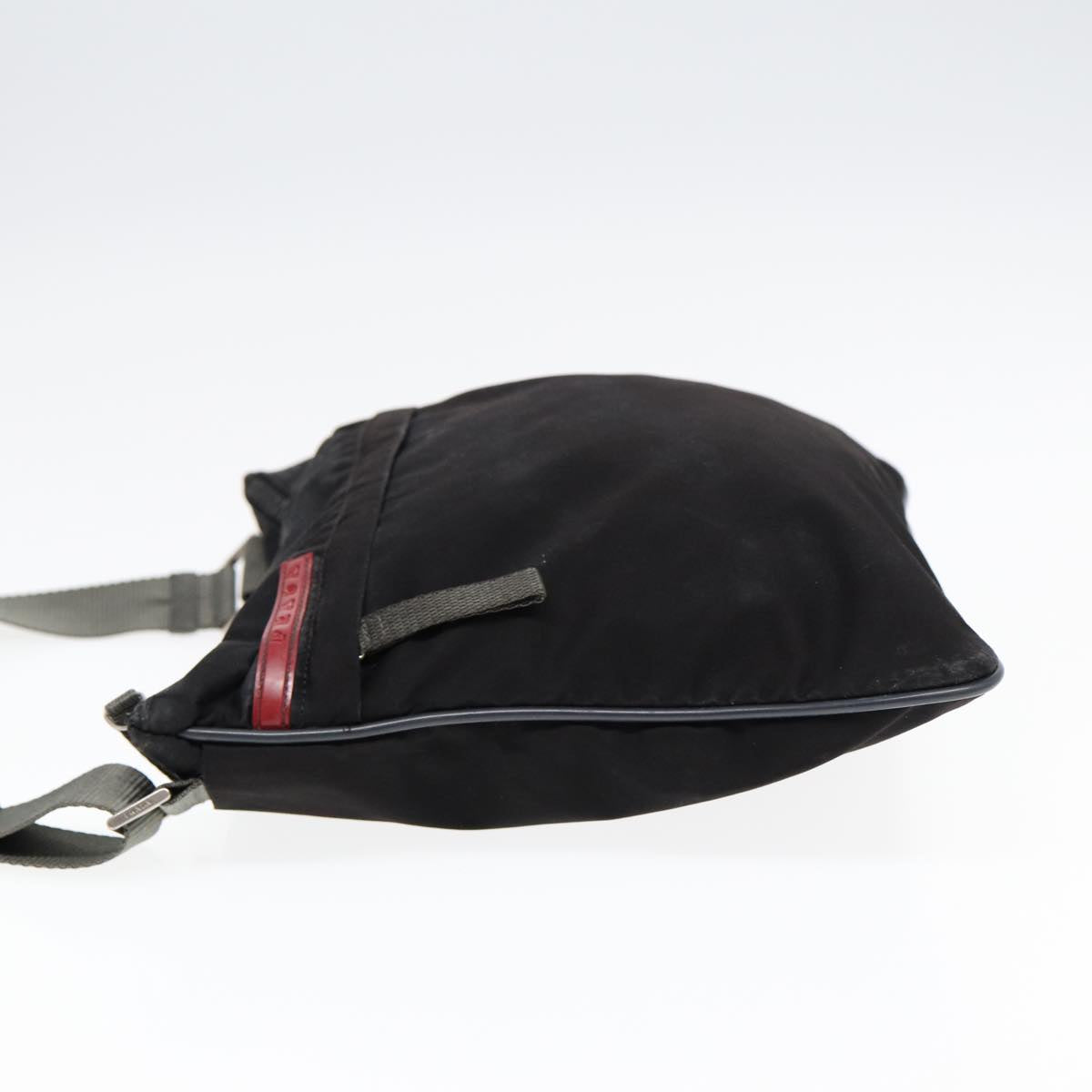 PRADA Sports Shoulder Bag Nylon Black Silver Auth