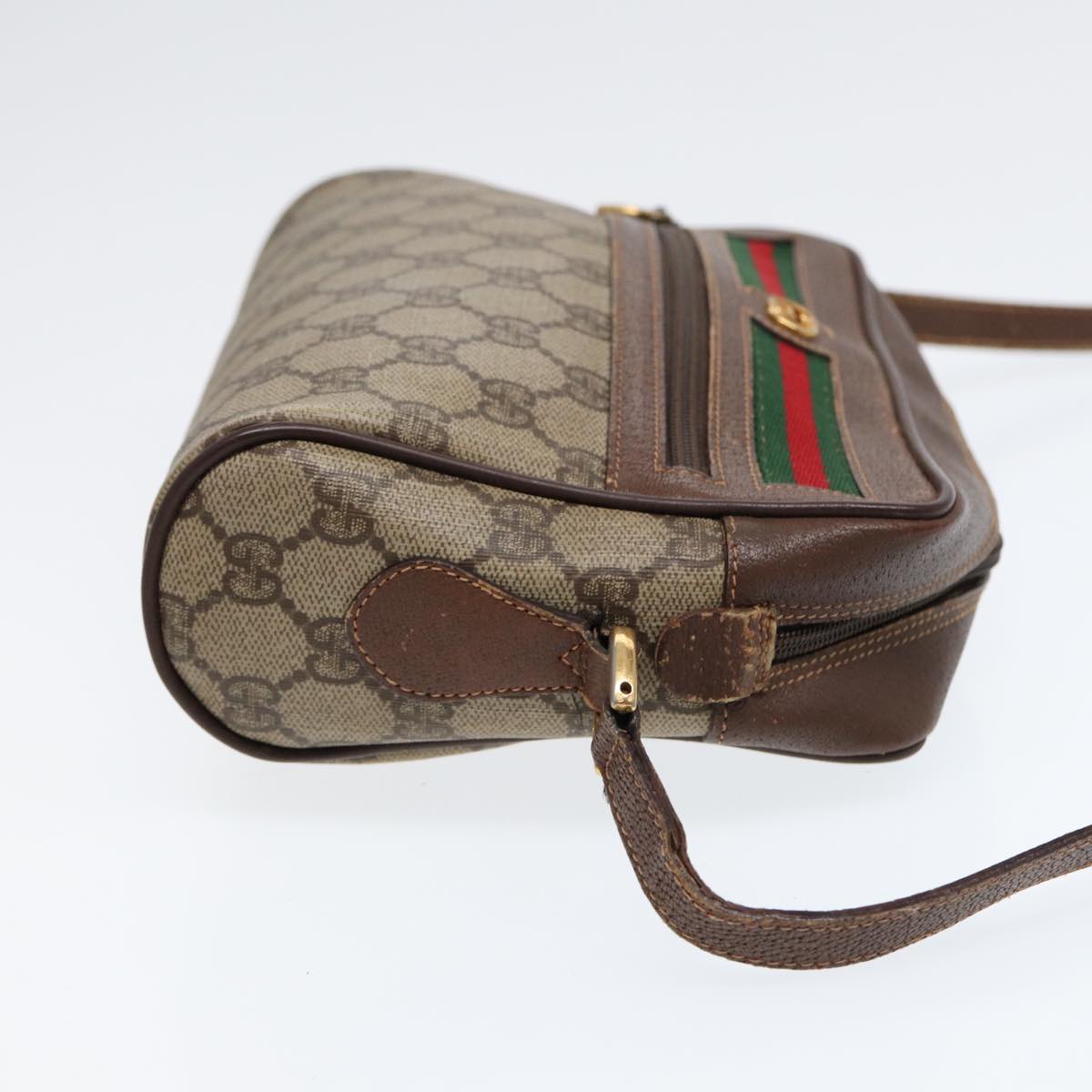 Gucci Leather Canvas Shoulder Bag