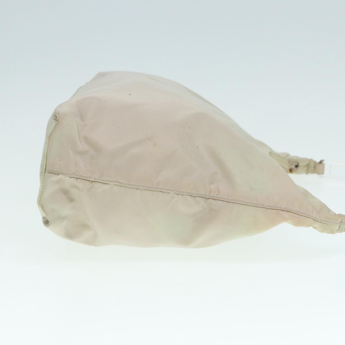 PRADA Hand Bag Nylon Beige Auth
