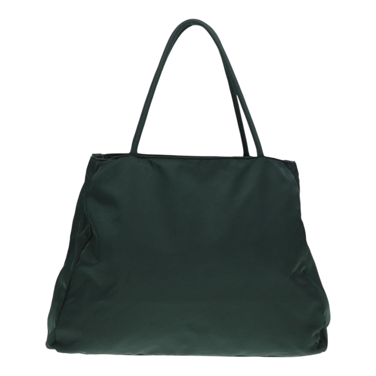 PRADA Hand Bag Nylon Green Silver Auth