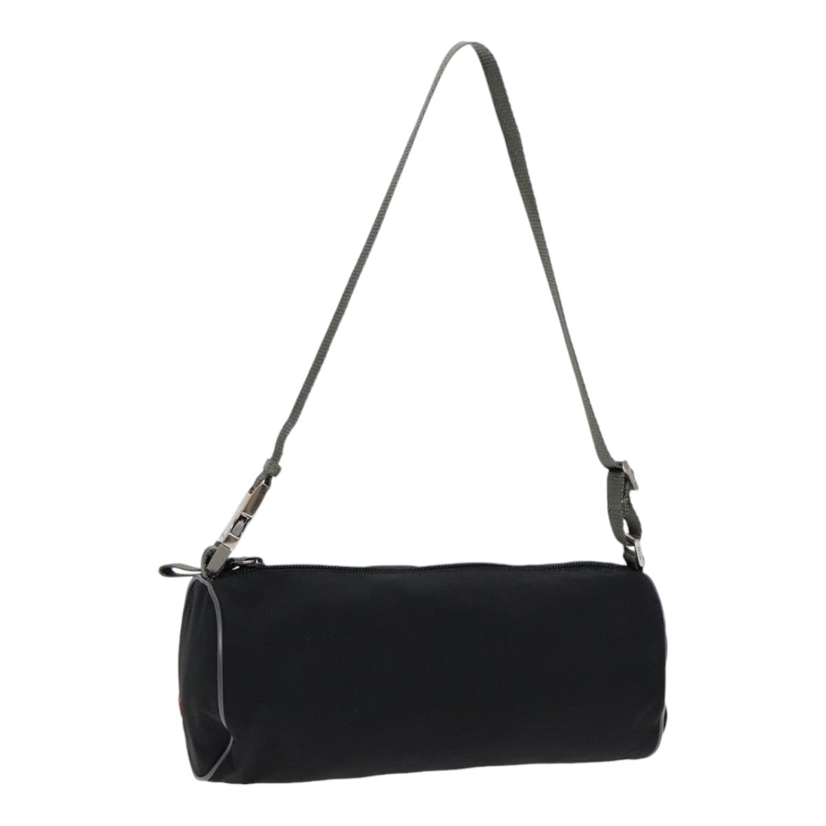 PRADA Sports Shoulder Bag Nylon Black Silver Auth
