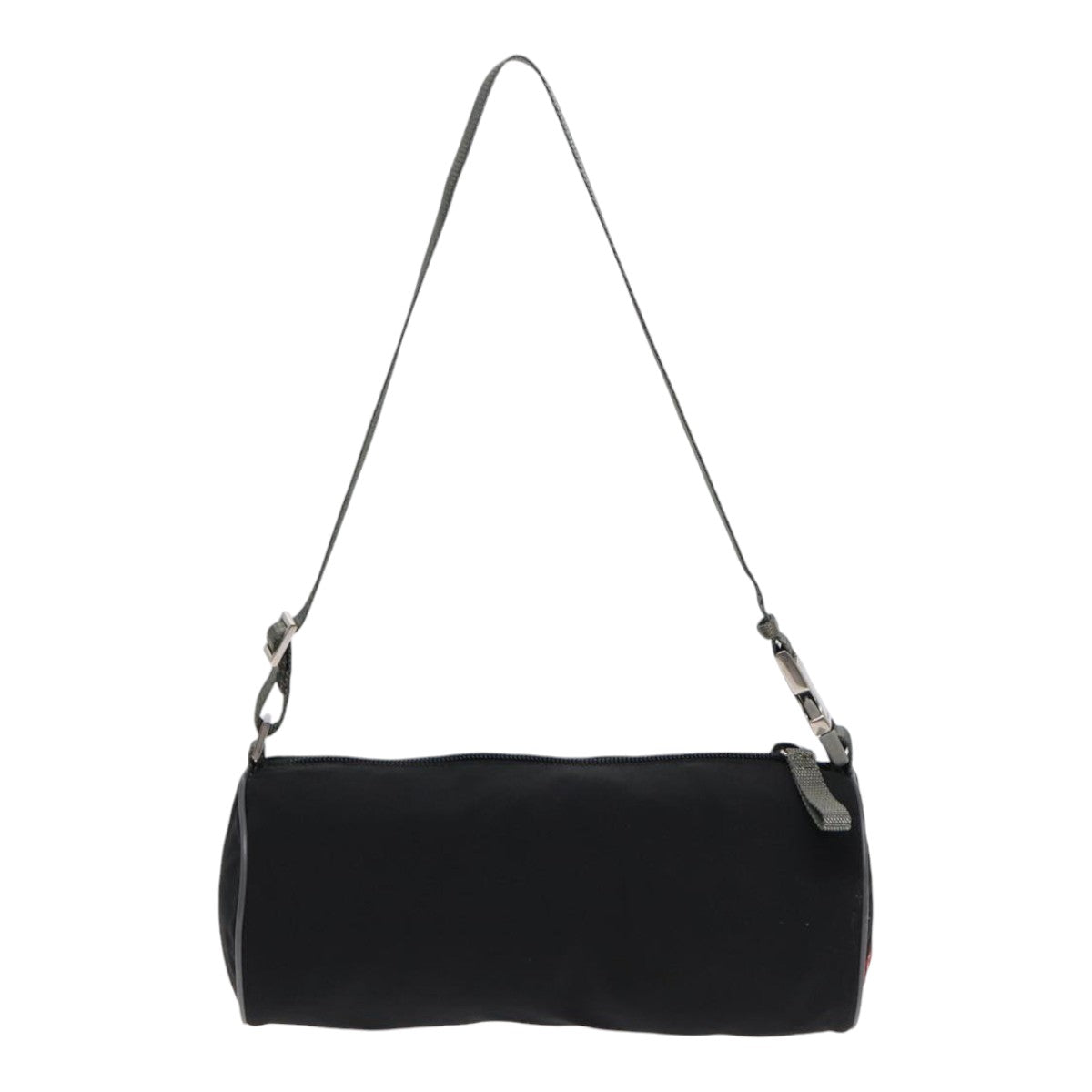PRADA Sports Shoulder Bag Nylon Black Silver Auth