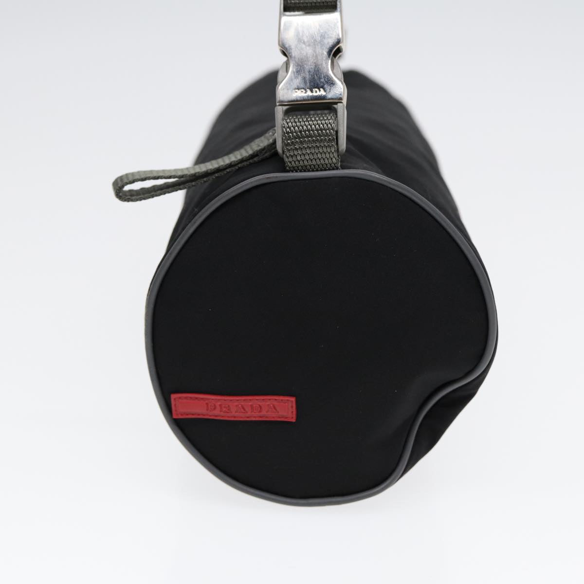 PRADA Sports Shoulder Bag Nylon Black Silver Auth