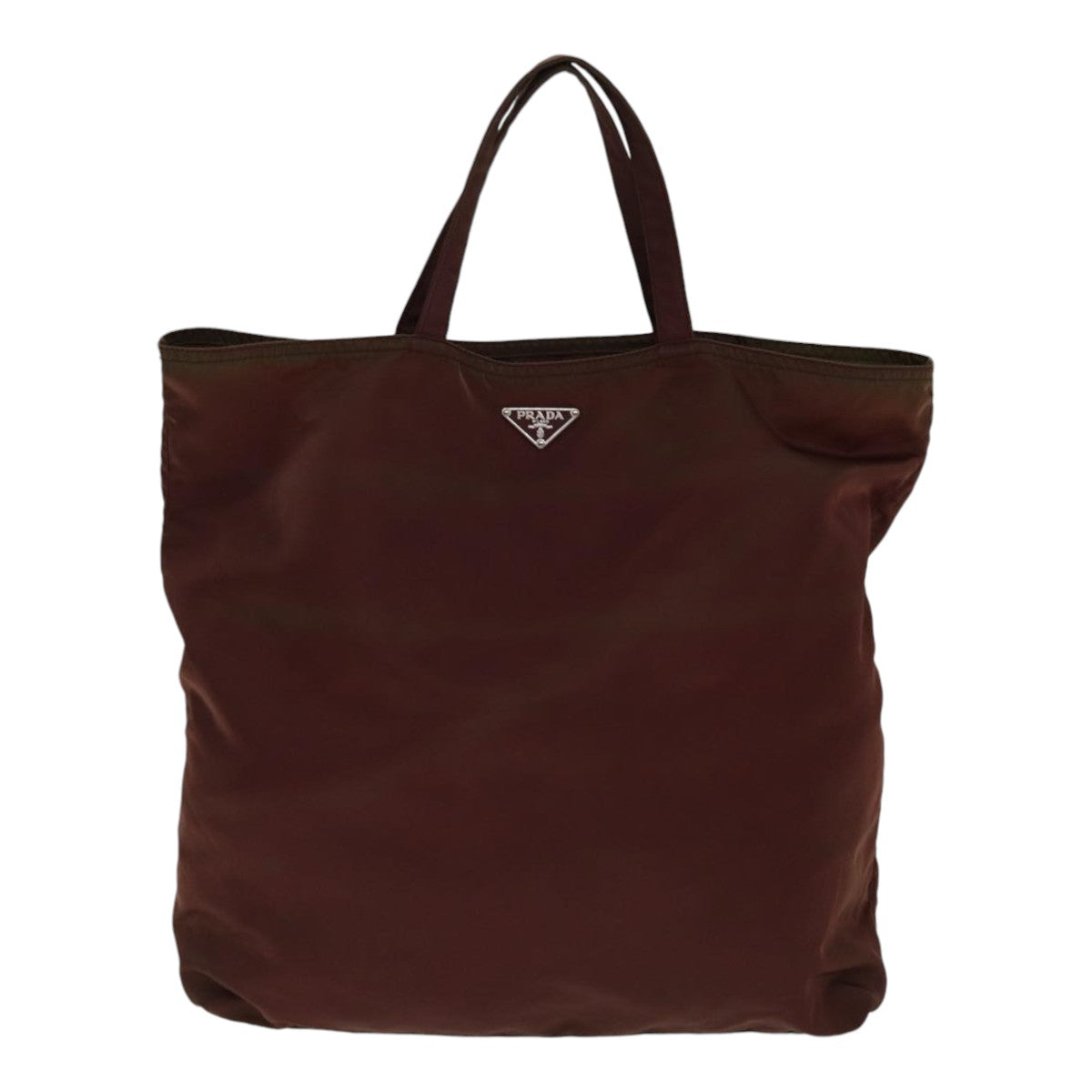 PRADA robot Hand Bag Nylon Brown Auth