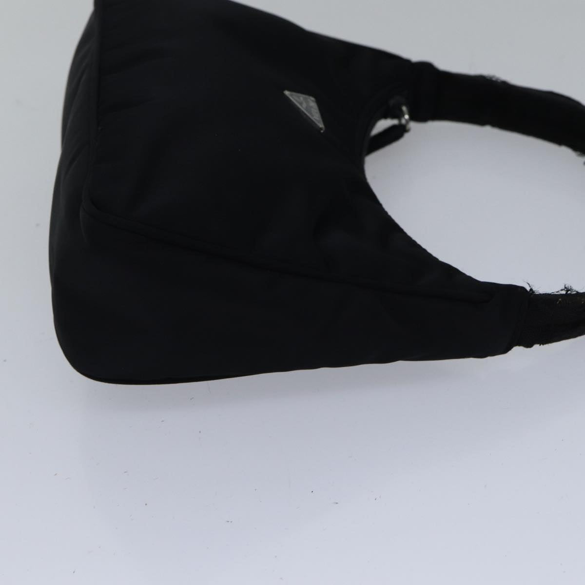PRADA Hand Bag Nylon Black Auth
