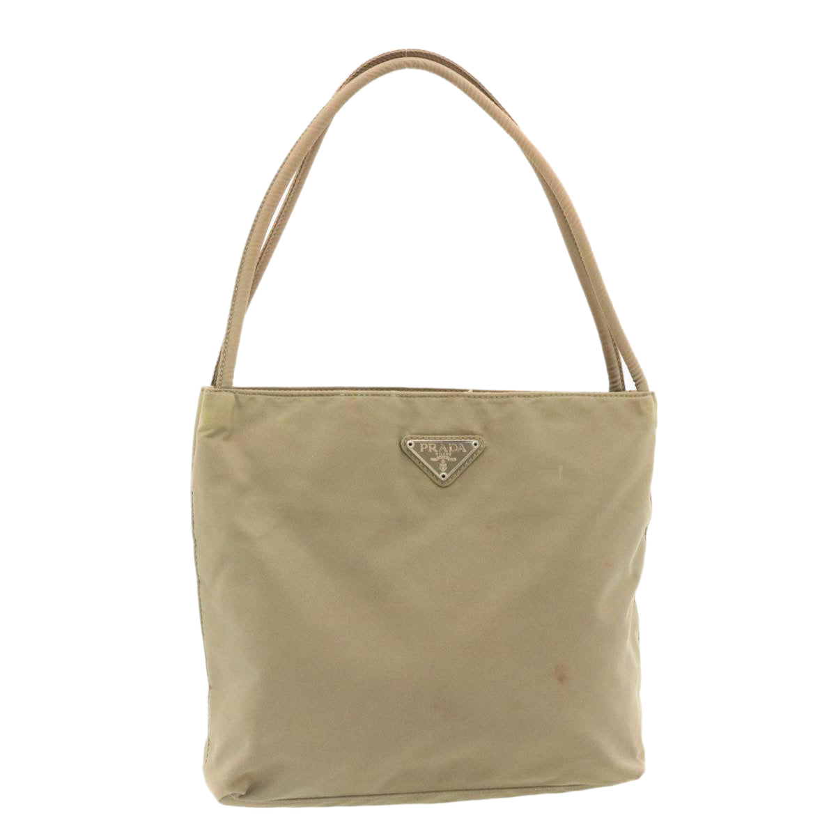 PRADA Hand Bag Nylon Khaki Auth