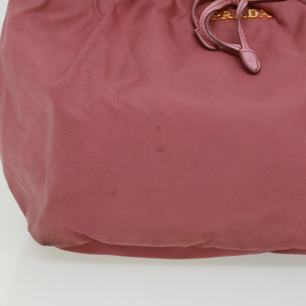 PRADA Hand Bag Nylon Pink Auth