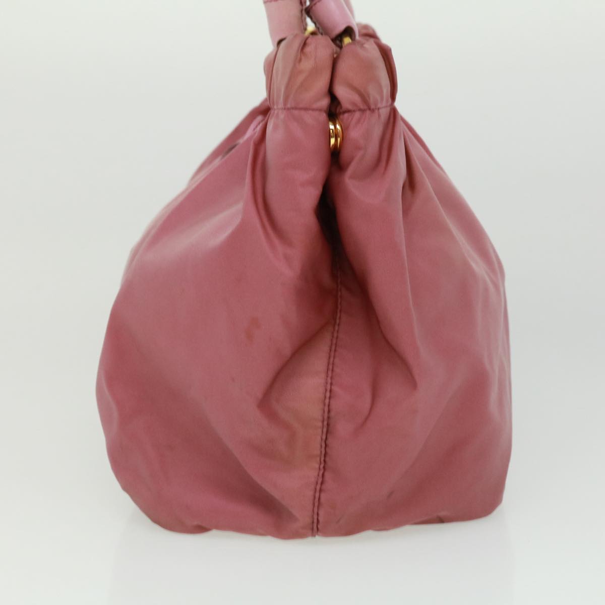 PRADA Hand Bag Nylon Pink Auth
