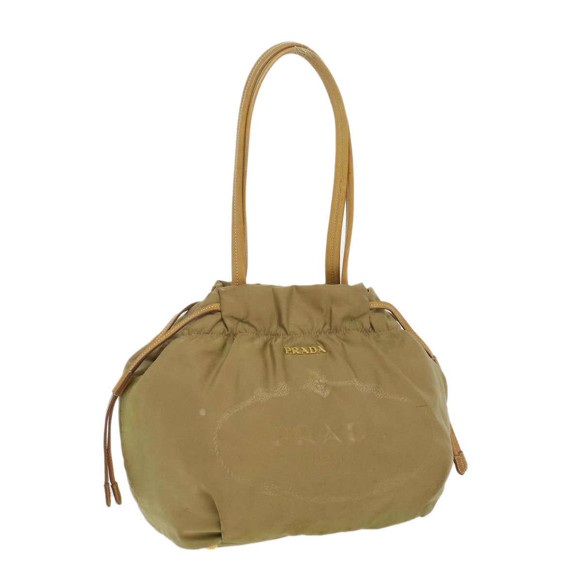 Prada Shoulder Bag Nylon Khaki