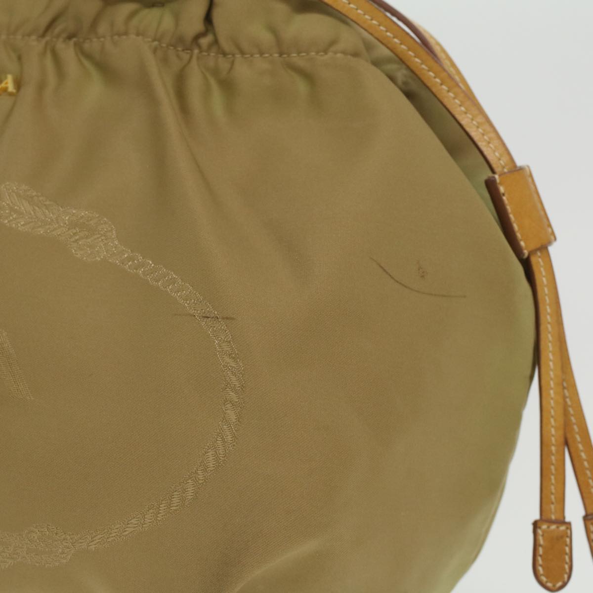 Prada Shoulder Bag Nylon Khaki